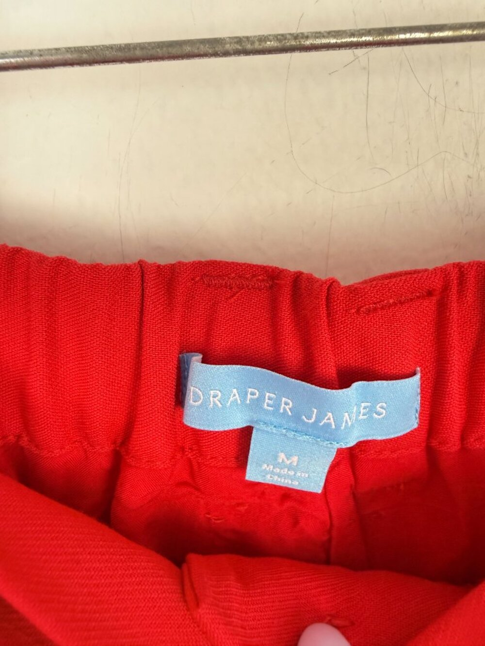NWT Draper James Twill Belted Shorts 4" Dressy High Waist Red Size Medium M NEW - Picture 6 of 11